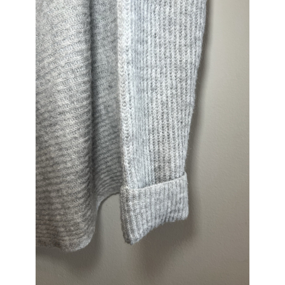 Nine West Women's Wool Blend Gray Open Cardigan Sweather Waterfall Size Large - Picture 6 of 13